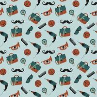 Seamless pattern for the holiday Father's Day. vector