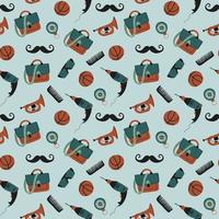 Seamless pattern for the holiday Father's Day. vector