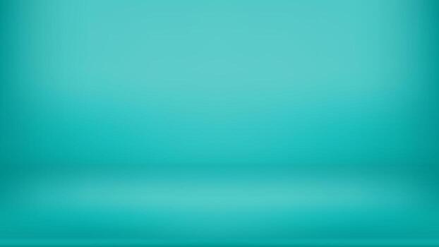 Abstract ocean green blue color tone background. Empty room with spotlight effect. vector