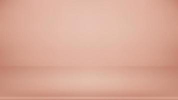 Abstract pastel light orange color tone background. Empty room with spotlight effect. vector
