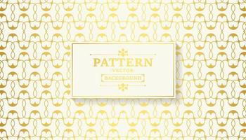 Luxury white ornament pattern design background vector