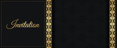 luxury invitation background style ornamental pattern vector