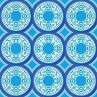 blue circle pattern background design vector