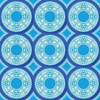 blue circle pattern background design vector