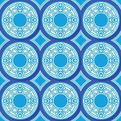 blue circle pattern background design