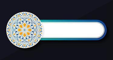 Colorful mandala decorative banner vector