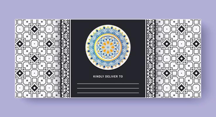 elegant mandala invitation card design