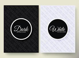 black and white background with border pattern vector