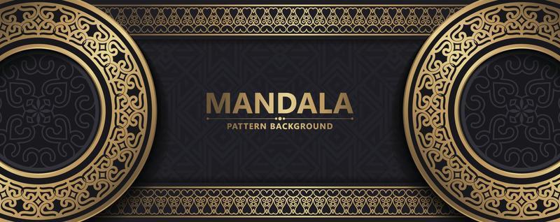 Luxury ornamental mandala background with arabic islamic east pattern style premium