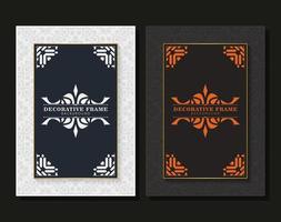 Elegant decorative frame design background vector