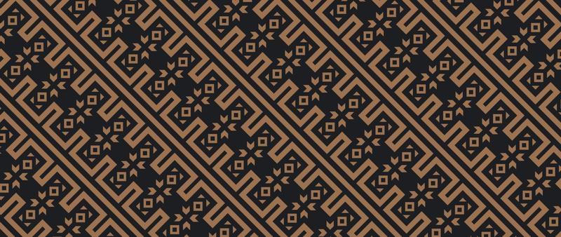 flat ornament line pattern design