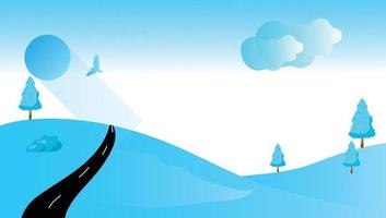 winter awesome vector illustration speed art