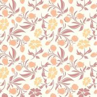Floral vintage seamless Rose pattern Vector illustration