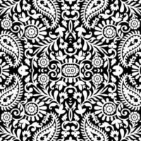 Floral Seamless ornament pattern Vector Floral pattern Tracery background Abstract paisley Ornamental seamless pattern