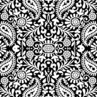 Floral Seamless ornament pattern Vector Floral pattern Tracery background Abstract paisley Ornamental seamless pattern
