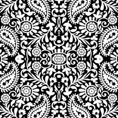 Floral Seamless ornament pattern Vector Floral pattern Tracery background Abstract paisley Ornamental seamless pattern