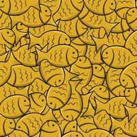 Fish texture background seamless pattern vector illustration graphic