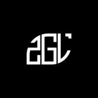 diseño de logotipo de letra zgl sobre fondo negro. concepto de logotipo de letra de iniciales creativas zgl. diseño de letras zgl. vector