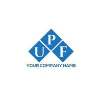 UPF letter logo design on white background. UPF creative initials letter logo concept. UPF letter design. vector