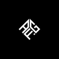 AFG creative initials letter logo concept. AFG letter design.AFG letter logo design on black background. AFG creative initials letter logo concept. AFG letter design. vector