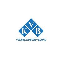 concepto de logotipo de letra de iniciales creativas kvb. kvb letter design.kvb letter logo design sobre fondo blanco. concepto de logotipo de letra de iniciales creativas kvb. diseño de letras kvb. vector