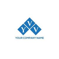 YVV letter logo design on white background.  YVV creative initials letter logo concept.  YVV letter design. vector