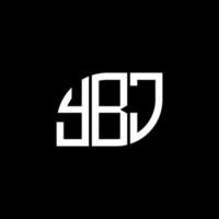 YBJ letter logo design on white background. YBJ creative initials letter logo concept. YBJ letter design. vector