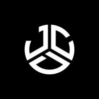 diseño de logotipo de letra jcd sobre fondo negro. concepto de logotipo de letra de iniciales creativas jcd. diseño de letras jcd. vector
