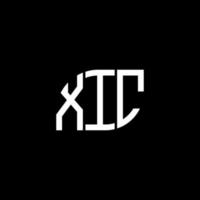XIC letter design.XIC letter logo design on black background. XIC creative initials letter logo concept. XIC letter design.XIC letter logo design on black background. X vector