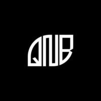 QNB letter logo design on black background.QNB creative initials letter logo concept.QNB vector letter design.