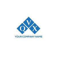 QVX letter logo design on white background. QVX creative initials letter logo concept. QVX letter design. vector