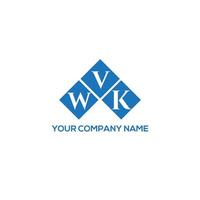 WVK letter logo design on white background.  WVK creative initials letter logo concept.  WVK letter design. vector