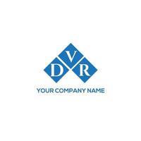 DVR letter logo design on white background. DVR creative initials letter logo concept. DVR letter design. vector