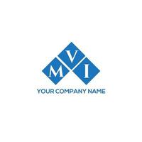 MVI letter logo design on white background. MVI creative initials letter logo concept. MVI letter design. vector