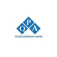 QPA letter logo design on white background. QPA creative initials letter logo concept. QPA letter design. vector