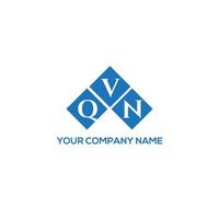 QVN letter logo design on white background. QVN creative initials letter logo concept. QVN letter design. vector