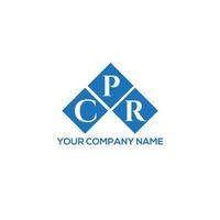 CPR letter logo design on white background. CPR creative initials letter logo concept. CPR letter design. vector
