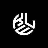 KLE letter logo design on black background. KLE creative initials letter logo concept. KLE letter design. vector