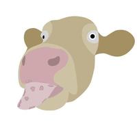 Enfermedad de la boca y pezuñas del ganado. ataque de virus al ganado. ilustración vectorial vector