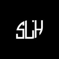 . SLH letter design.SLH letter logo design on black background. SLH creative initials letter logo concept. SLH letter design.SLH letter logo design on black background. S vector