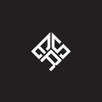 ERS letter logo design on black background. ERS creative initials letter logo concept. ERS letter design. vector