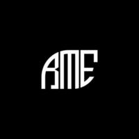 RME letter design.RME letter logo design on black background. RME creative initials letter logo concept. RME letter design.RME letter logo design on black background. R vector