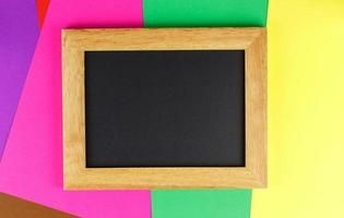 Frame on colorful background photo