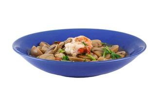 Stir fried mushroom with shrimp photo