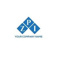 ZPI letter logo design on white background. ZPI creative initials letter logo concept. ZPI letter design. vector