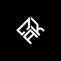CAK letter logo design on black background. CAK creative initials letter logo concept. CAK letter design. vector
