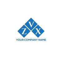 ZVX letter logo design on white background.  ZVX creative initials letter logo concept.  ZVX letter design. vector