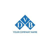 DVB letter logo design on white background. DVB creative initials letter logo concept. DVB letter design. vector