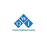 QWI letter logo design on white background. QWI creative initials letter logo concept. QWI letter design. vector