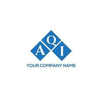 AQI letter logo design on white background. AQI creative initials letter logo concept. AQI letter design. vector